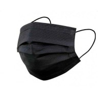Type IIR Surgical Mask in black color with three layers and CE marking (Box 50 units) Type IIR Surgical Mask in black color with three layers and CE marking (Box 50 units)